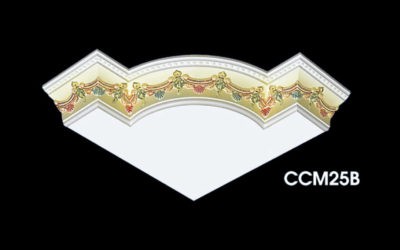 Gypsum Antique Color Paint Cornis Corner Design and Model: JK-1104